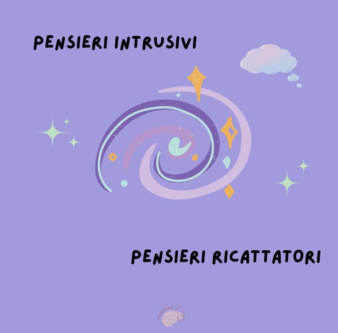 Copertina del Taccuino: Pensieri intrusivi, pensieri ricattatori